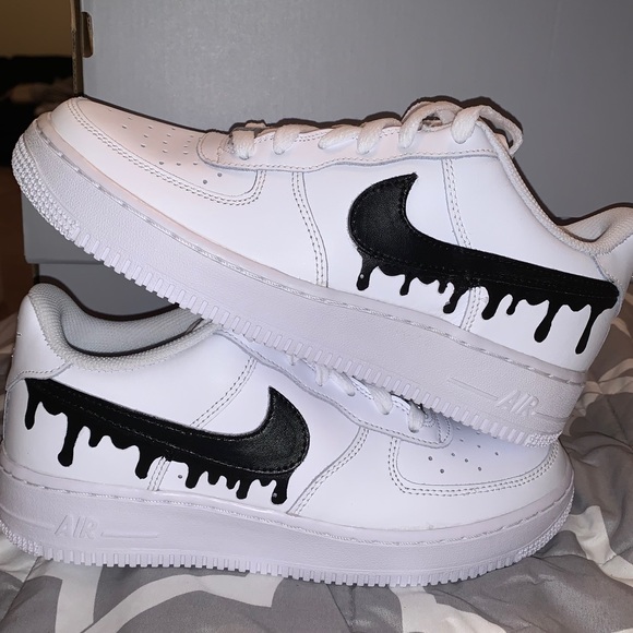 Custom Air Force 1 Black drip - Picture 3 of 3